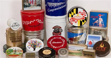 printed metal boxes|Wholesale Decorative Tins, Custom Tins, & Tin Accessories.